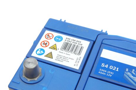 Акумулятор (акб) 45ah (ампер) bosch 0092S40210