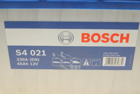 Акумулятор (акб) 45ah (ампер) bosch 0092S40210