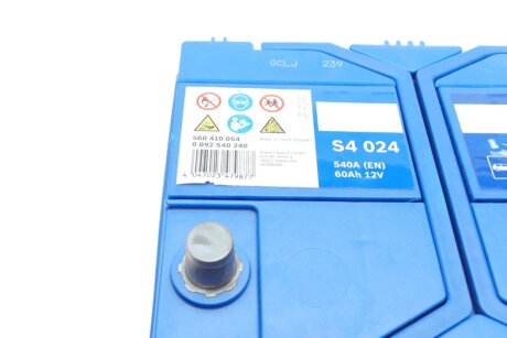 Аккумулятор (акб) 60ah (ампер) 12вольт bosch 0092S40240