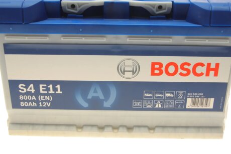 Аккумулятор (акб) 80ah (ампер) bosch 0092S4E111