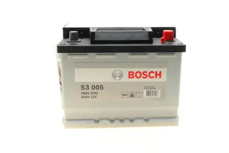 Аккумулятор S3 12V 56Ah 480A [-/+] 242x175x190 bosch 0 092 S30 050