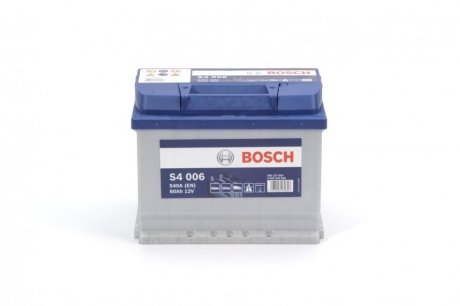 Аккумулятор S4 Silver 12V 60Ah 540A [+/-] 242x175x190 bosch 0 092 S40 060 на Киа Спортейдж 1