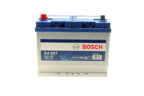 Аккумулятор S4 Silver Asia 12V 70Ah 630A [+/-] 261x175x220 Bosch 0 092 S40 270