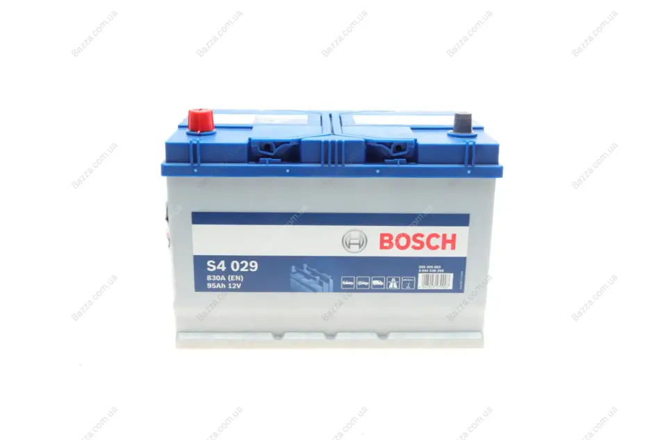 Аккумулятор S4 Silver Asia 12V 95Ah 830A [+/-] 306x173x225 bosch 0 092 S40 290