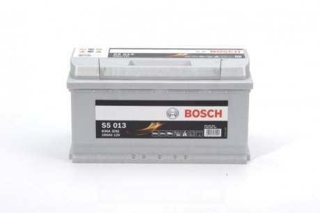 Аккумулятор S5 Silver Plus 12V 100Ah 830A [-/+] 353x175x190 bosch 0 092 S50 130