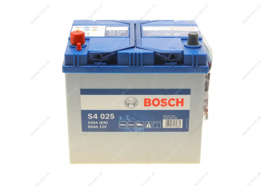 Аккумулятор S5 Silver Plus 12V 60Ah 540A [+/-] 232x173x225 bosch 0 092 S40 250