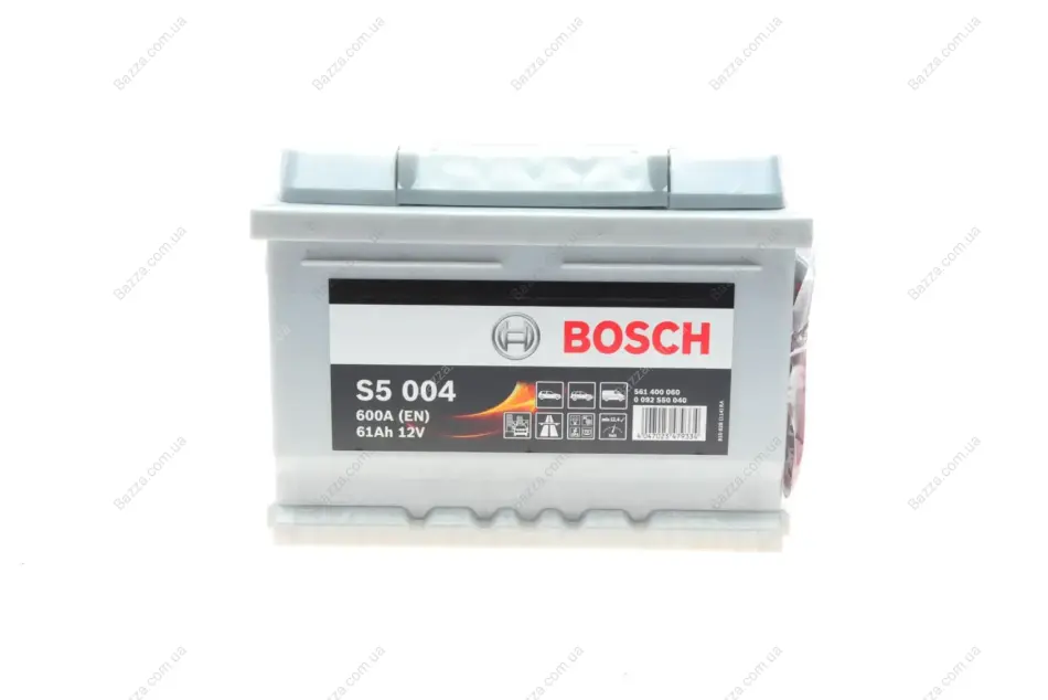 Аккумулятор S5 Silver Plus 12V 61Ah 600A [-/+] 242x175x175 bosch 0 092 S50 040