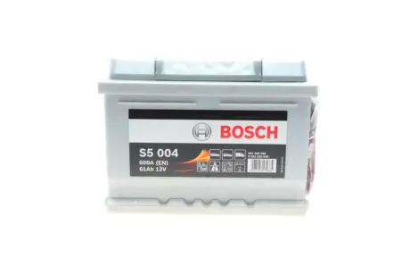 Аккумулятор S5 Silver Plus 12V 61Ah 600A [-/+] 242x175x175 bosch 0 092 S50 040