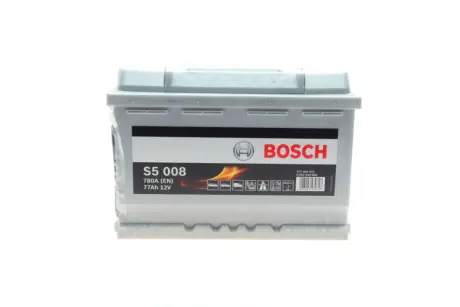 Аккумулятор S5 Silver Plus 12V 77Ah 780A [-/+] 278x175x190 Bosch 0 092 S50 080