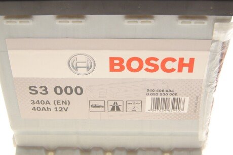 Аккумулятор (акб) 40ah (ампер) bosch 0092S30000