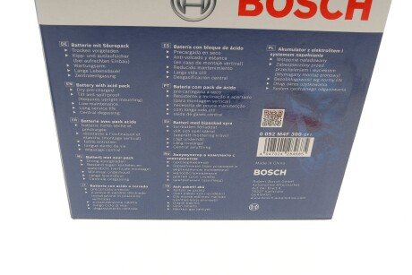 Аккумулятор (акб) автомобильный bosch 0 092 M4F 300