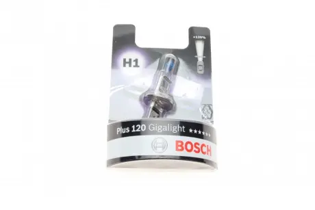 Автолампа (12V 55W H1 GIGALIGHT 120 блистер) bosch 1987301108