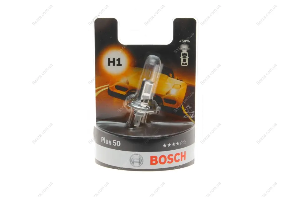 Автолампа (12V 55W H1 PLUS 50 SB блистер) bosch 1987301041