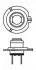 Автолампа (12V 55W H7 PURE LIGHT бокс 2 шт) bosch 1987301406
