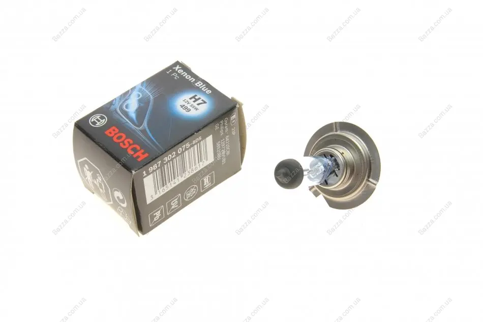 Автолампа (12V 55W H7 Xenon Blue картон) Bosch 1987302075 (фото 1)