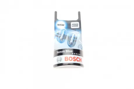 Автолампа (12V 5W W5W Xenon Blue блистер 2 шт) Bosch 1 987 301 033
