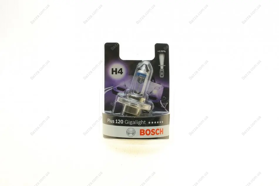 Автолампа (12V 60/55W H4 GIGALIGHT 120 блистер) bosch 1987301109