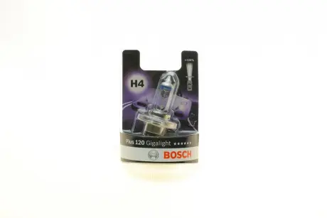 Автолампа (12V 60/55W H4 GIGALIGHT 120 блистер) bosch 1987301109