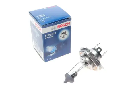 Автолампа (12V 60/55W H4 LONGLIFE DAYTIME картон) bosch 1 987 302 048