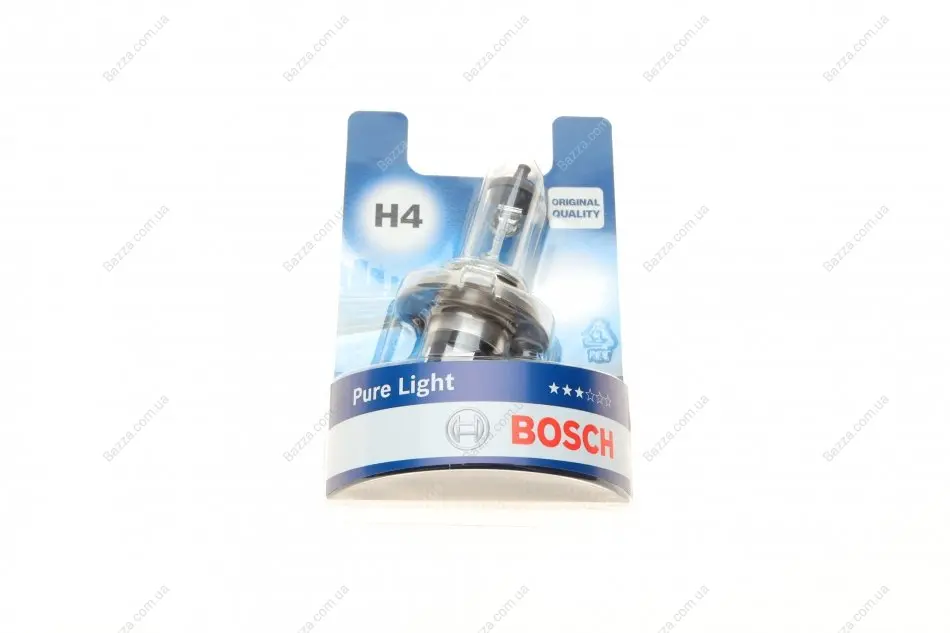 Автолампа (12V 60/55W H4 PURE LIGHT блистер) bosch 1987301001