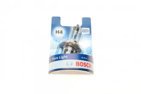 Автолампа (12V 60/55W H4 PURE LIGHT блистер) bosch 1987301001