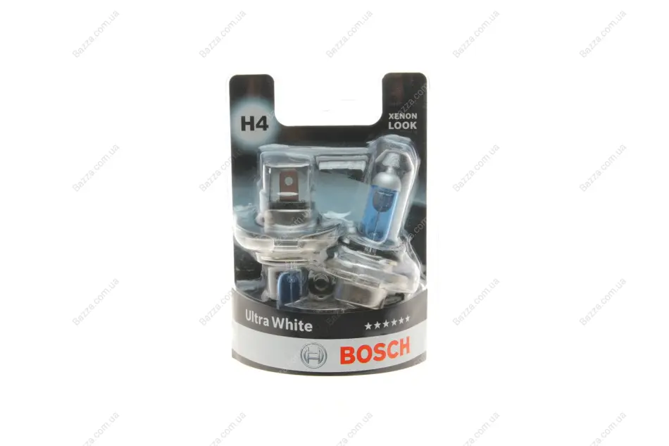 Автолампа (12V H4 ULTRA WHITE 4200K бокс 2 шт) Bosch 1987301440 (фото 1)