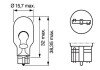 Автолампа 21W bosch 1987302249