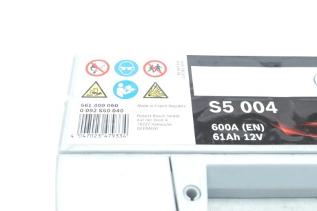 Автомобильный аккумулятор 12 вольт bosch 0092S50040