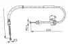 BOSCH BMW Трос ручного тормоза лев. MINI 1,4-1,6 01-. Bosch 1987482231 (фото 1)
