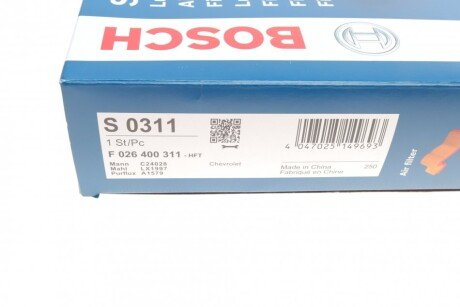 CHEVROLET Фильтр воздушный Aveo 11- bosch F026400311