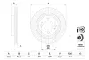 BOSCH диск гальм. передн. MITSUBISHI SPACE STAR 12- bosch 0986479F14