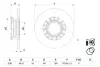 BOSCH диск гальм задн. FORD TRANSIT 12- Bosch 0986479F62 (фото 1)