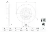 BOSCH Диск торм. задн. LAND ROVER 11- bosch 0986479E58