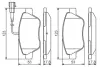 BOSCH FIAT Тормозная колодка передн.Doblo 1.3D,Idea 04- bosch 0986495342