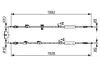 BOSCH FORD Трос ручного тормоза задн. 1990/1885+1925/1805 мм GRAND C-MAX 10- bosch 1987482494