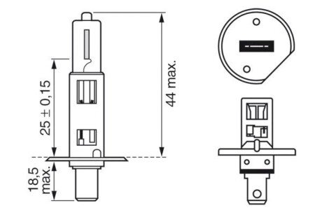 H1 Gigalight PLUS 150% автолампа 1шт bosch 1987301135