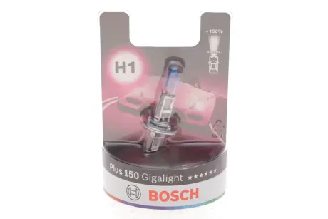 BOSCH H1 Gigalight PLUS 150% автолампа 1шт bosch 1987301135
