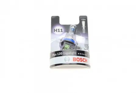 BOSCH H11 Gigalight PLUS 120% Автолампа 1шт. (блистер упаковка) bosch 1987301133