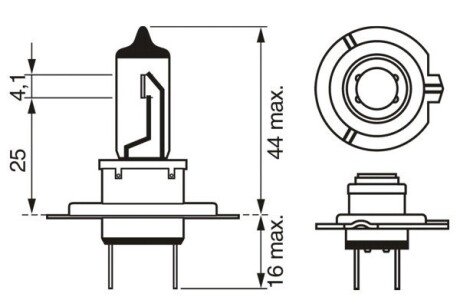 H7 12V 55W Gigalight PLUS 200% автолампа 1шт. bosch 1987301145