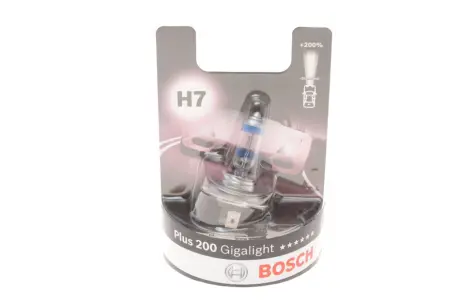 BOSCH H7 12V 55W Gigalight PLUS 200% автолампа 1шт. bosch 1987301145 Рено Гранд Сценик