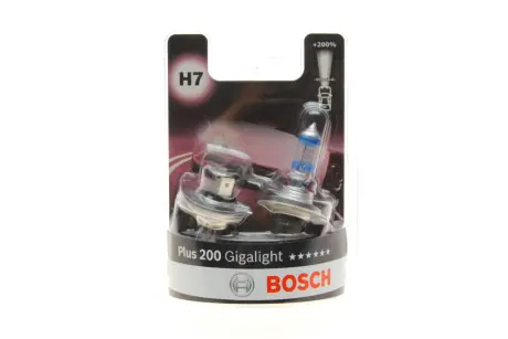 BOSCH H7 12V 55W Gigalight PLUS 200% автолампа 2шт. bosch 1987301436 Ситроен С3