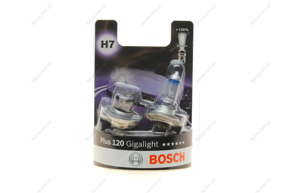 BOSCH H7 Gigalight PLUS 120% Автолампа 2шт. Bosch 1987301426 (фото 1)
