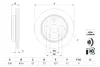 BOSCH JEEP диск гальмівний задн. (18") Grand Cherokee Bosch 0986479G84 (фото 1)