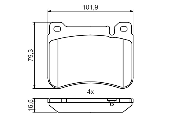 BOSCH Кол. торм. пер. DB C203 AMG, CLK 209 bosch 0986495471