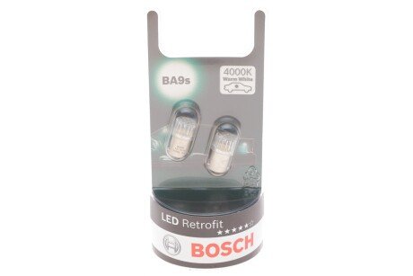 LED Автолампа 12V 1W T4W 4000K 2шт. !!! теплый bosch 1987301514 на Митсубиси Спейс Вагон