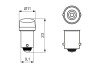 LED Автолампа 12V 1W T4W 6000K (2шт.) холодный bosch 1987301513