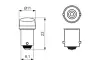 BOSCH LED Автолампа 12V 1W T4W 6000K (2шт.) холодный bosch 1987301513