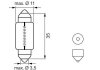 LED Автолампа C5W 12V 4000K 2шт. !!! теплый bosch 1987301502