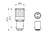 LED Gigalight Автолампа W21/5W 2шт. цвет./температура - теплый 4000K bosch 1987301521