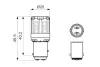 BOSCH LED Gigalight Автолампа W21/5W 2шт. цвет./температура - теплый 4000K bosch 1987301521